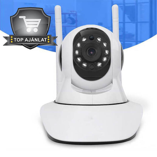 Otočná WiFi kamera s 2 anténami-0